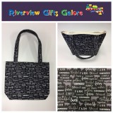 Medium Tote Bag - Farm Sweet Farm - Charcoal Medium Tote Bag - Farm Sweet Farm - Charcoal